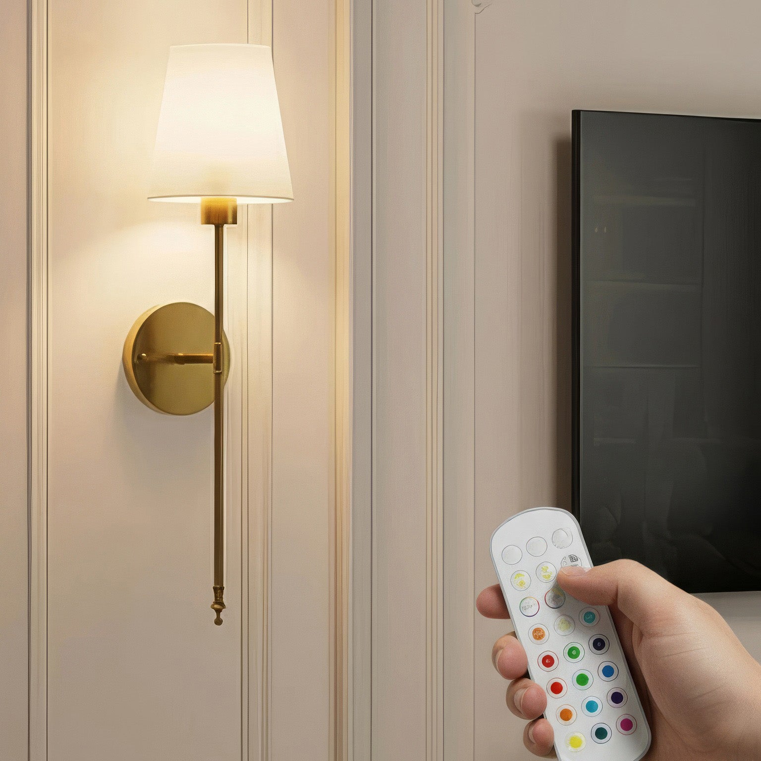 Σετ Επαναφορτιζόμενο Φωτιστικό Τοίχου Elegant Gold (2 τεμάχια)